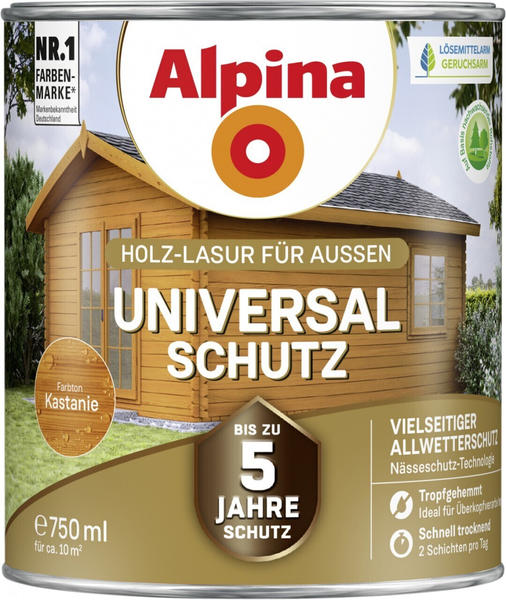 Alpina Farben Universal-Schutz seidenmatt 750 ml Kastanie