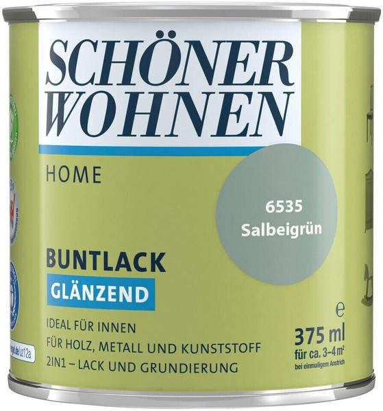 Schöner Wohnen Home Buntlack glänzend 375 ml salbeigrün