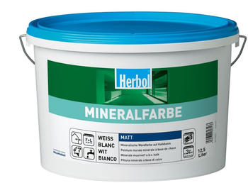 Herbol Mineralfarbe weiß12,5 l