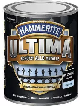 Hammerite Ultima 750 ml tiefschwarz glänzend