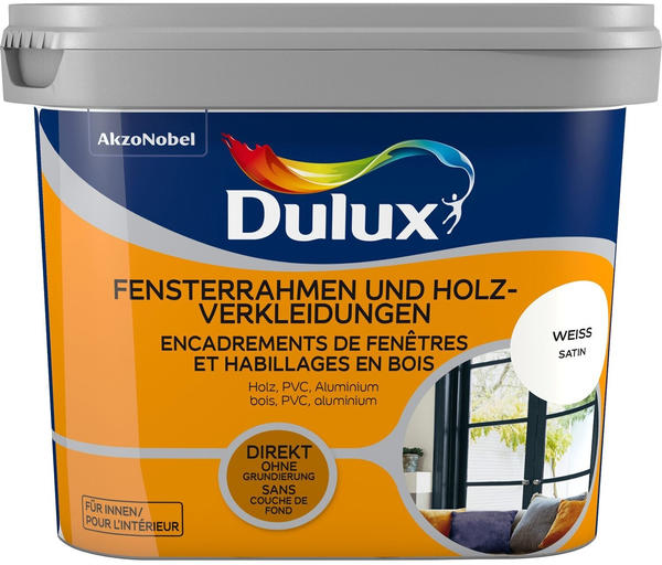Dulux Fresh Up Fensterrahmen und Holzverkleidungen 0,75 l Titanium satin