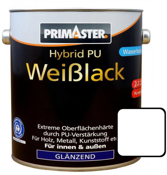 PRIMASTER Hybrid-PU-Weißlack 2,5 l glänzend