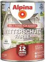 Wetterschutz-farbe Deckend Wei&szlig; 2,5l - 951202 - Alpina