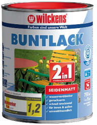 Wilckens Buntlack 2in1 seidenmatt 125 ml lichtgrau