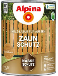 Alpina Farben Zaun-Schutz 2,5 l dunkelbraun