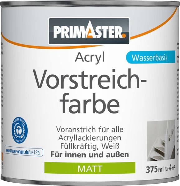 PRIMASTER Acryl Vorstreichfarbe 375 ml weiß matt
