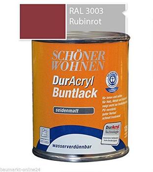Schöner Wohnen DurAcryl Buntlack seidenmatt 125 ml Rubinrot