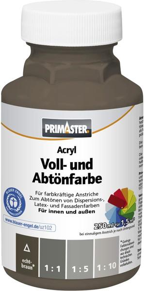 PRIMASTER Voll- und Abtönfarbe 250 ml echtbraun matt