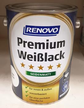 Renovo Premium Weisslack seidenmatt 750ml weiss 0095