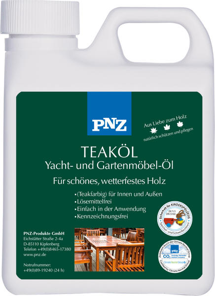 PNZ Teak-Öl: teakfarben - 2,5 Liter