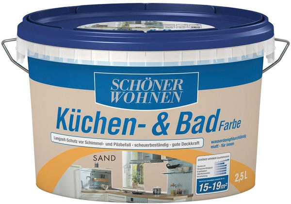 Schöner Wohnen Küchen & Badfarbe 2,5 l Sand matt