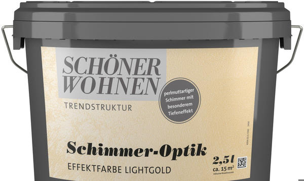 Schöner Wohnen Trendstruktur Schimmer-Optik 2,5 l Lightgold