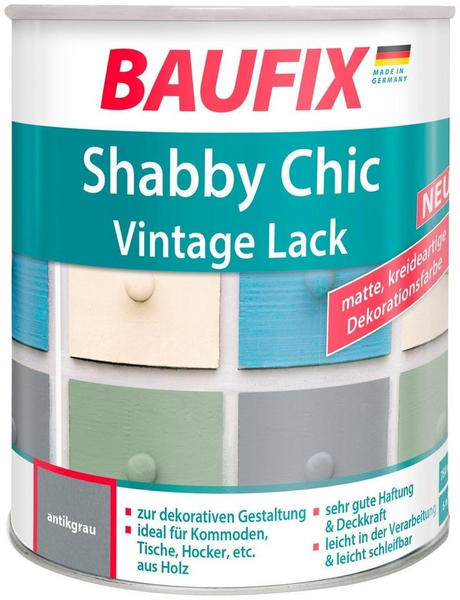 Baufix Shabby Chic Vintage Lack 0,75 l antikgrau