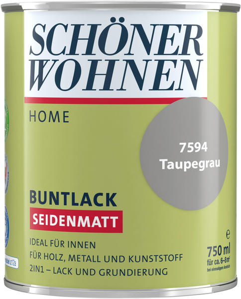 Schöner Wohnen Home Buntlack seidenmatt taupegray 750 ml