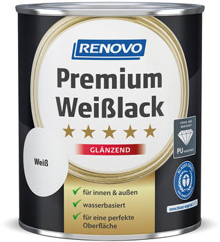 Renovo Premium Weisslack gl&auml;nzend 750ml weiss