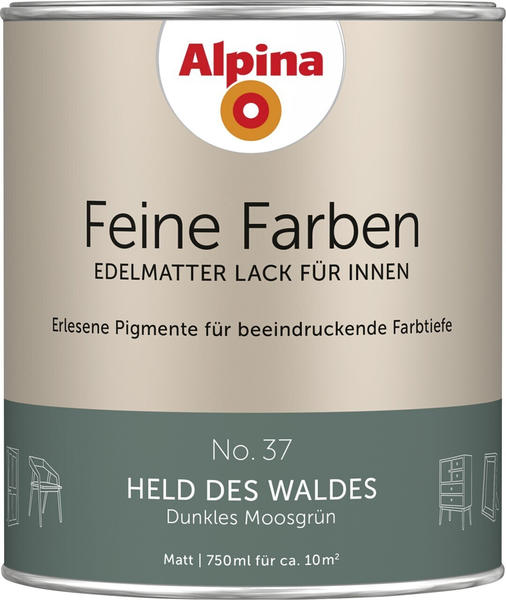 Alpina Farben Alpina Feine Farben edelmatter Lack für Innen No 37 Held des Waldes 750 ml