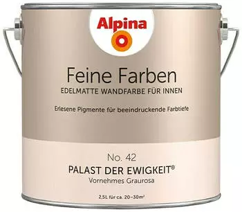 Alpina Farben Feine Farben edelmatte Wandfarbe für Innen Palast der Ewigkeit 2,5l