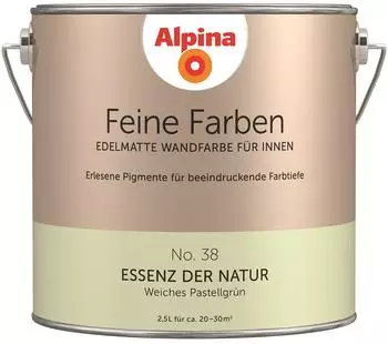 Alpina Farben Feine Farben edelmatte Wandfarbe f&uuml;r Innen Essenz der Natur 2,5l