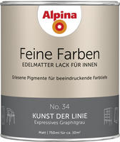 Alpina Feine Farben Lack No. 34 Kunst der Linie edelmatt 750ml - Expressives