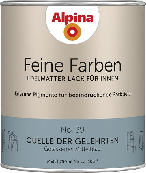 Alpina Farben Feine Farben edelmatter Lack No 39 Quelle der Gelehrten 0,75l