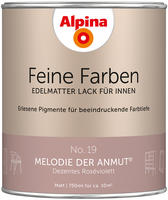 Feine Farben Lack No. 19 Melodie Der Anmut Ros&eacute;violett Edelmatt 750 Ml Buntlacke -