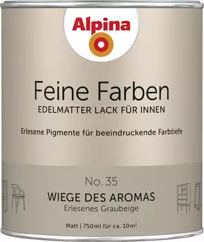 Alpina Farben Feine Farben edelmatter Lack für Innen No 35 Wiege des Aromas 0,75l