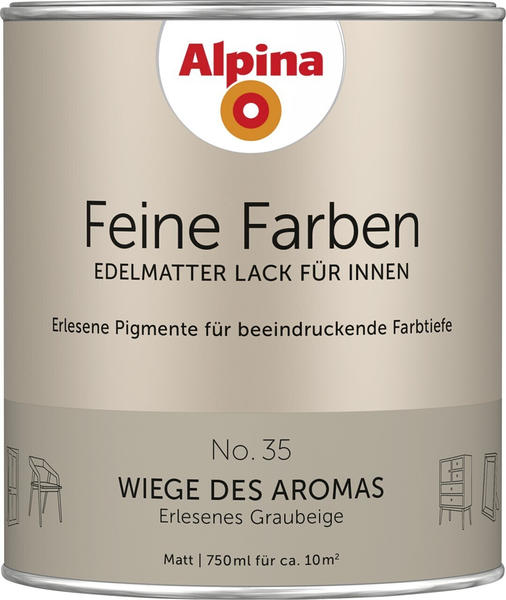 Alpina Farben Feine Farben edelmatter Lack für Innen No 35 Wiege des Aromas 0,75l