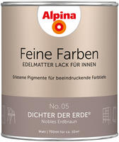Feine Farben Lack No. 05 Dichter Der Erde Erdbraun Edelmatt 750 Ml Buntlacke - Alpina