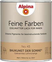 Feine Farben Lack No. 43 Baukunst Der Sonne Lehmorange Edelmatt 750 Ml Buntlacke -
