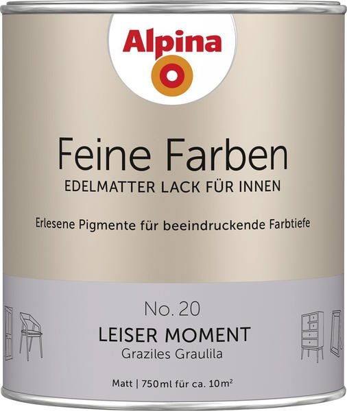 Alpina Farben Feine Farben edelmatter Lack für Innen Leiser Moment 0,75l