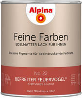 Feine Farben Lack No. 22 Befreiter Feuervogel Glutrot Edelmatt 750 Ml Buntlacke -
