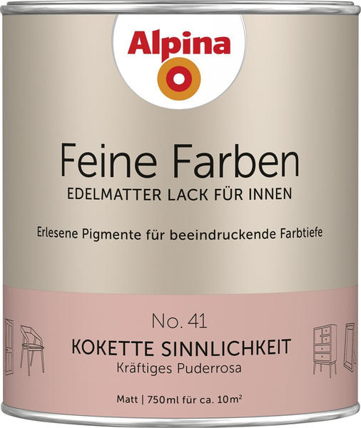 Alpina Farben Feine Farben edelmatter Lack für Innen No 41 Kokette Sinnlichkeit 0,75 l