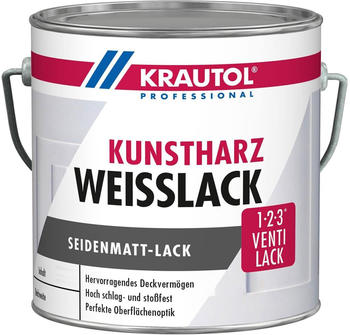 Krautol Weißlack Kunstharz seidenmatt 2,5 l