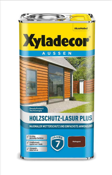 Xyladecor Holzschutz-Lasur Plus mahagoni 4l