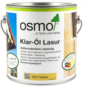 Osmo Klar-Öl-Lasur farblos 0,75l