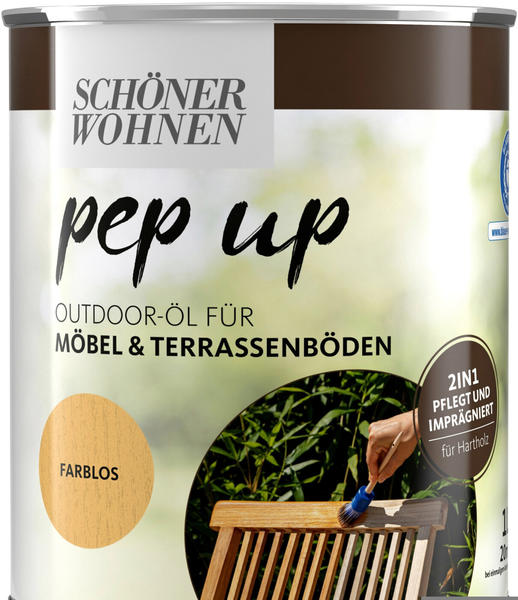 Schöner Wohnen Pep up Outdoor-Öl Möbel & Terrassenböden 1l Farblos