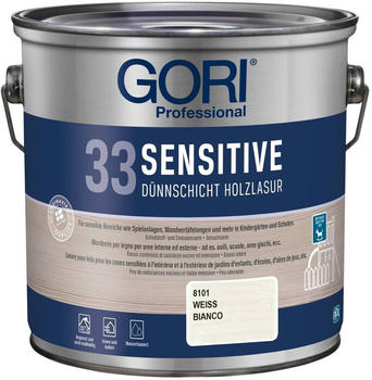 Gori 33 Sensitive Dünnschicht-Holzlasur weiß 2,5lL