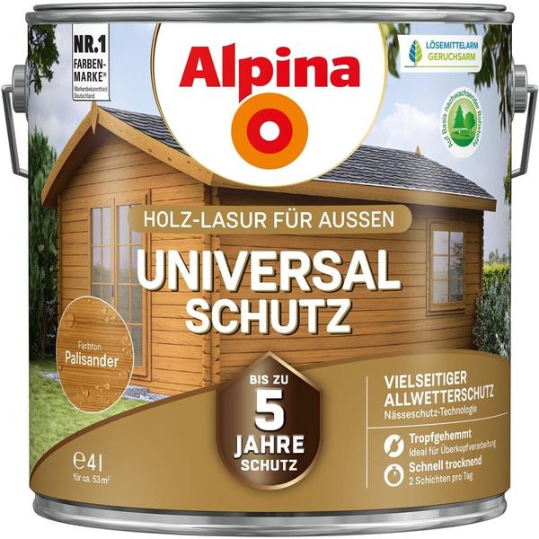 Alpina Farben Universalschutz Holzlasur 4 l palisander