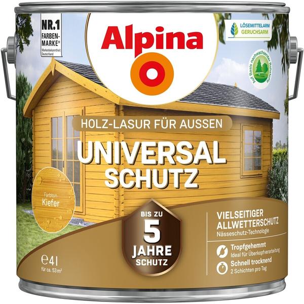 Alpina Farben Universalschutz Holzlasur 4 l kiefer