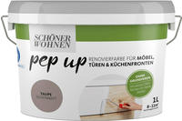 Pep up f&uuml;r M&ouml;bel T&uuml;ren und K&uuml;chenfronten Taupe seidenmatt 1 l