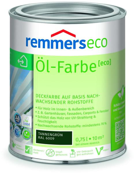 Remmers eco Öl-Farbe 0,75 l Tannengrün