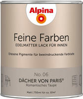 Feine Farben Lack No. 06 D&auml;cher Von Paris Taupe Edelmatt 750 Ml Buntlacke - Alpina