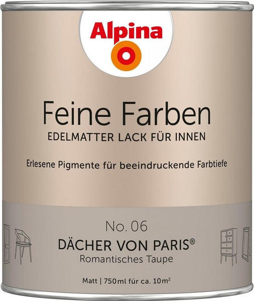 Alpina Farben Feine Farben edelmatter Lack für innen No 06 Dächer von Paris 0,75l
