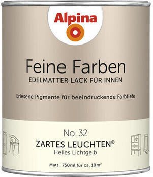 Alpina Farben Feine Farben edelmatter Lack für Innen No 32 Zartes Leuchten 0,75l