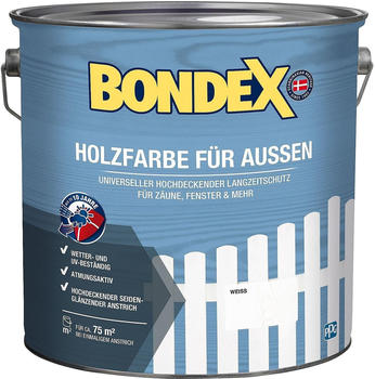 Bondex Holzfarbe für Aussen weiss 7,5l