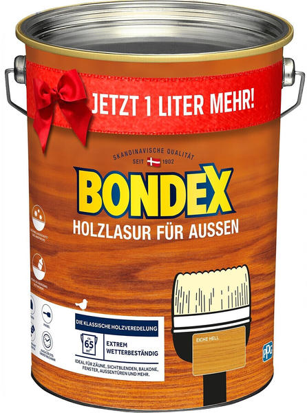Bondex Holzlasur für Aussen eiche hell 5 l