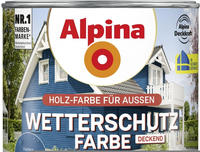 Wetterschutzfarbe Deckend 0,75 L Azurblau Holzschutzfarbe - Alpina