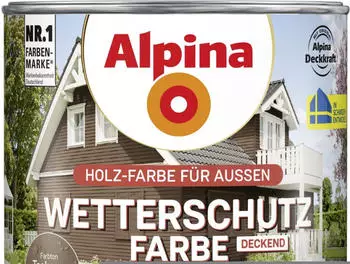 Alpina Farben Wetterschutz-Farbe deckend 0,75 l Toskanabraun