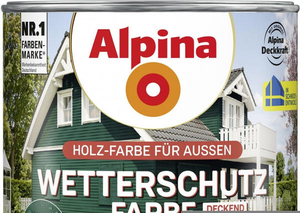 Alpina Farben Wetterschutz-Farbe deckend 0,75 l Moosgrün