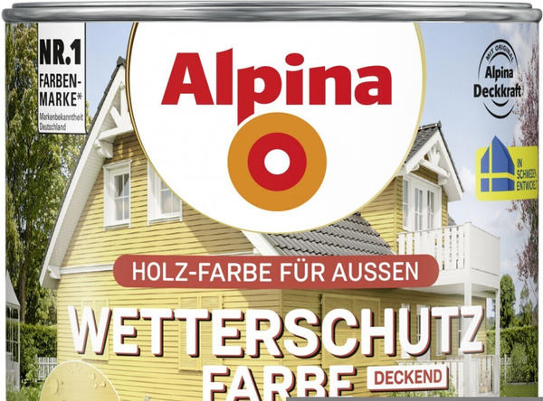 Alpina Farben Wetterschutz-Farbe deckend 0,75 l Schwedengelb